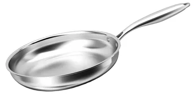 Produktbild von Cheffinger, Bratpfanne 24cm Edelstahl für alle Herdarten Induktion, Silber