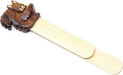 Produktbild von Holz-Lesezeichen - Eichhörnchen mit Nuss - 12 cm
