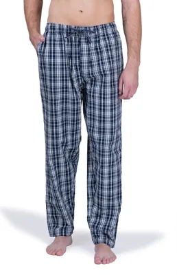 Produktbild von Moonline - Herren Webhose Freizeithose Loungewear aus 100% Baumwolle ; weiß , 50/52