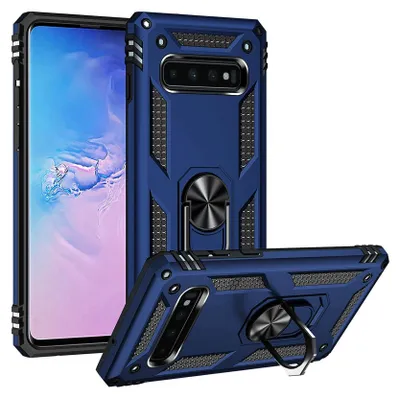 Obrázok produktu pre Armor Shield puzdro na mobilný telefón pre Samsung Galaxy S10 kryt Ultra Hybrid Case ochranný kryt na mobilný telefón, modrý