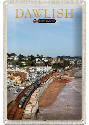 Produktbild von Blechschild Städte Dawlish United Kingdoom England 20x30cm