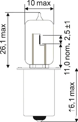 Image de Lampe JMP HS2 6V15W Px13,5S 1 pièce