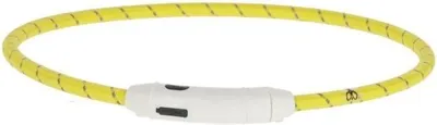 Produktbild von LED Hundehalsband, KERBL Maxi Safe, 65 cm x 10 mm, USB Aufladbar, Gelb