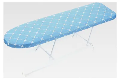 Produktbild von Klappbares Tischbügelbrett aus robustem Material mit Ablage für Bügeleisen zum präzisen Bügeln von Ärmeln und kleinen Kleidungsstücken