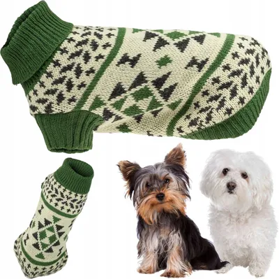 Produktbild von Hunde-Pullover Winterkleidung warm Stretch-Rollkragenpullover S