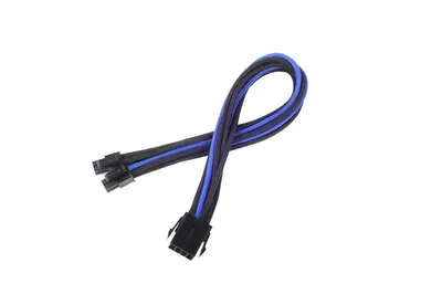 Produktbild von Silverstone PP07-EPS8BA, 0,3 m, 8-pin(4+4) EPS12V, 8-pin EPS12V, Männlich, Weiblich, 90°