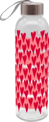 Produktbild von Trinkflasche Herzen Glas 500ml