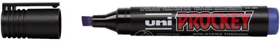 Produktbild von Faber-Castell 159051 Flipchartmarker UNI Prockey PM-126 - wasserfest, blau, 3-6mm, Keilspitze