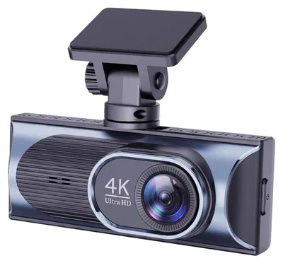 Image de Avizar, caméra de tableau de bord pour voiture, WiFi, Ultra HD 4K, double objectif, grand angle, noire