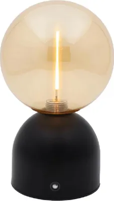 Image de Luxe - Lampe à poser tactile - Lina - Noir - H20 x Ø12