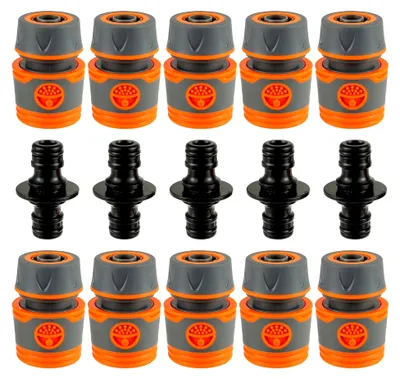 Produktbild von Schlauchverbinder Set, 15 Stück 1/2 Zoll Schlauchkupplung Set