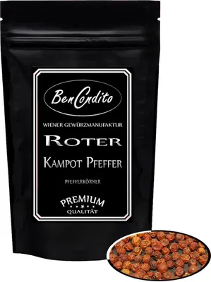Produktbild von Roter Kampot Pfeffer 500 Gramm