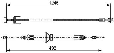 Produktbild von BOSCH Handbremsseil Seilzug Feststellbremse für OPEL Vivaro A Kastenwagen (X83) 1 987 482 524