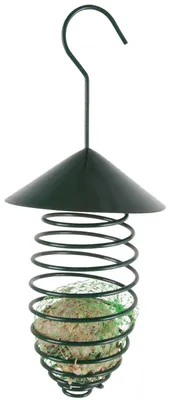 Produktbild von Esschert Design Futterfeder mit Dach dkl. grün; FB122