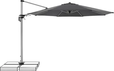 Produktbild von doppler "Doppler Sonnenschirm Ampelschirm  Active Pendel 370 cm rund Anthrazit 840"
