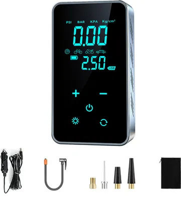 Produktbild von ST-9616A Fahrzeugmontierte Luftpumpe mit Voll-Touchscreen, tragbare Luftpumpe fuer Automobil-Luftkompressor, elektrischer Reifenfueller
