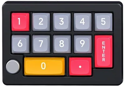 Produktbild von Mechanisches Tastatur mit Nummernblock und Makroprogrammierung schwarz