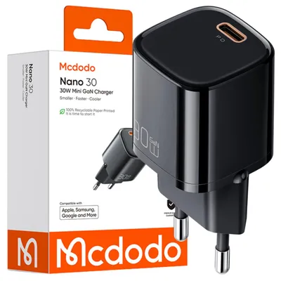 Produktbild von Mcdodo Nano Gan Handy-Ladegerät Usb-C Pd Qc Schnellladung - 33W Ch-0081