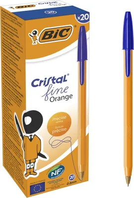 Produktbild von BIC 8099221, Clip, Stick-Kugelschreiber, Blau, 20 Stück(e)