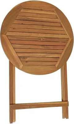 Produktbild von Balkontisch Klapptisch Holztisch Ø 60 cm Rund Gartentisch Tisch Akazie 73 cm