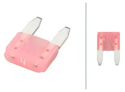 Obrázok produktu pre Mini Poistka 4A Ružová 50 Ks.
