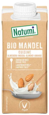KREM MIGDAŁOWY DO GOTOWANIA I PIECZENIA BEZ CUKRU BEZGLUTENOWY BIO 200 ml - NATUMI