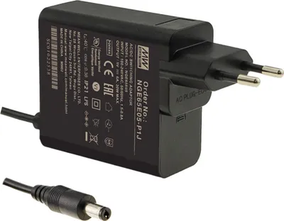 Produktbild von MEANWELL NGE65E05-P1J Steckernetzteil 30W 5V 6A  5,5*2,1mm Hohlstecker