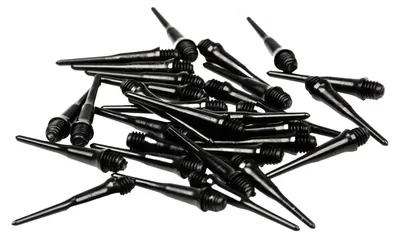 Produktbild von Meteor - Dartspitze, Unifarben 24er-Pack PP879 (Einheitsgröße) (Schwarz)