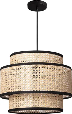 Produktbild von Pendelleuchte Rattan Huela Triplo Natürlich