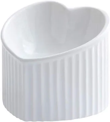Immagine prodotto di Ciotola in Vetroceramica per gatti da 180 ml, bianca