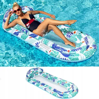 Zdjęcie produktu dla Materac nadmuchiwany leżak do pływania opalania dla dorosłych 180 x 90 cm