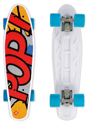 Produktbild von StreetSurfing POPSI YELLOW, Penny-Board (Skateboard), Schwarz, Blau, Rot, Weiß, Gelb, Abbildung, Blau, 550 mm, 155 mm