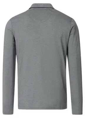 Produktbild von Redmond - Herren Polo-Shirt Langarm (912111), Größe:3XL, Farbe:Grau(70)