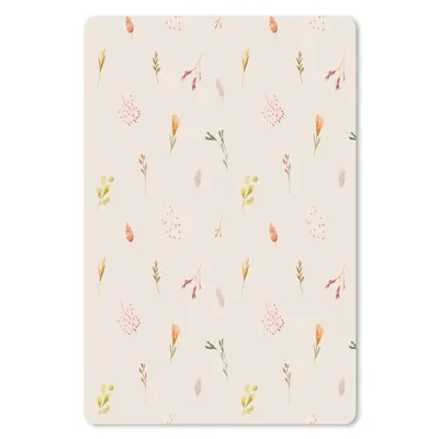 Produktbild von MuchoWow® Mauspad Mousepad Blumen - Pastell - Rosa 18x27 cm - Mousepads - Maus Mat - Pad - Mausunterlage