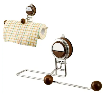 Produktbild von Küchenrollenhalter ohne Bohren, Wandhalterung für Küchenrollen, Halter für Papierhandtücher, Selbstklebender Klopapierhalter für Küche, Badezimmer und Wohnzimmer