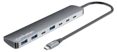 Obrázek produktu pro Manhattan 181167, Kabel, USB 3.2 Gen 2 (3.1 Gen 2) Type-C, 100 W, Šedá, Space Grey, Hliník