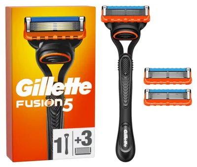 Imagen del producto de Gillette Máquina de afeitar Fusion 5 con 3 cabezales de carga