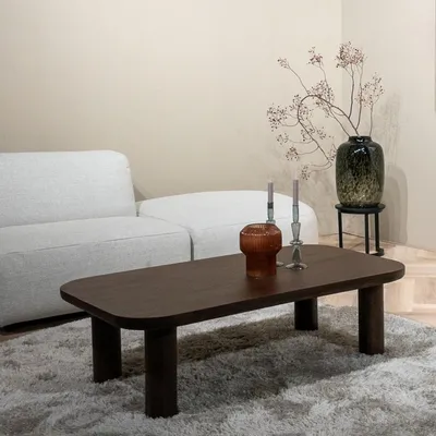 Productafbeelding van Livingfurn Salontafel Badou Mangohout Bruin 120cm
