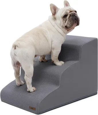 Immagine prodotto di Scala per cani e gatti - 3 gradini - antiscivolo - con rivestimento removibile