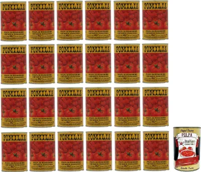 Produktbild von 24x Pomilia Polpa di Pomodoro,Tomatenmark,100% italienische Tomaten,400g Dose + Italian Gourmet Polpa di Pomodoro 400g Dose
