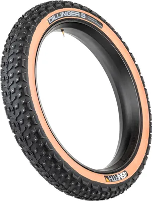 Image de 45NRTH Pneu pliant Dillinger 5, 26x4.6", 116-559, 258 crampons concaves en carbure, 60TPI, Tubeless Ready,