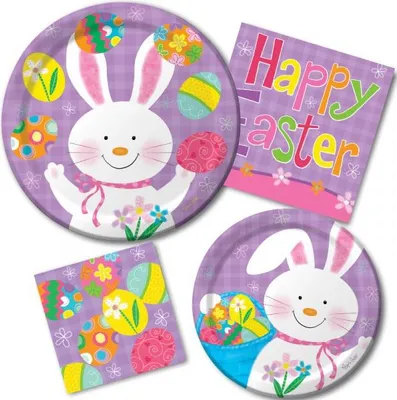 Produktbild von 18 Oster Servietten weißer Hase