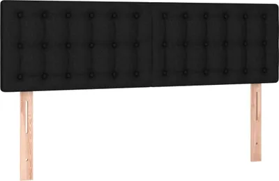 Produktbild von Kopfteile Schwarz 144x5x78/88 cm Stoff