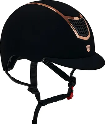 Image de Equestro Eclipse Plain Velvet (3 Padding) casque noir 53-55 cm noir 53-55 cm