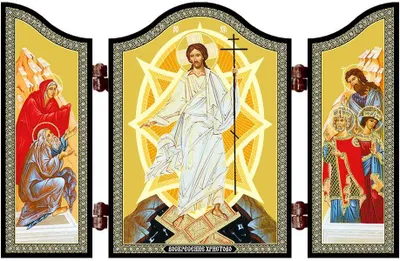 Produktbild von 1403 Auferstehung Jesus Christus Ostern Ikone Voskresenie Hristovo Pasha