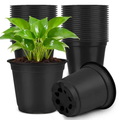 Produktbild von Anzuchttöpfe Kunststoff 15cm Schwarz 100 Stück