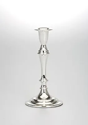 Kronleuchter, glatt, groß, H 21,5 cm, versilbert