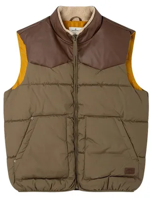 Productafbeelding van SPRINGFIELD Heren weste/sportjas in westernstijl, kaki, maat Large