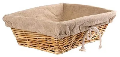 Obrázok produktu pre Chlebník Olympia z vŕbového dreva s podšívkou 31,5 x 23 cm