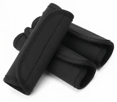 Kofferhandgriffbezug aus Neopren, 3 Stück, schwarz, 14x15 cm